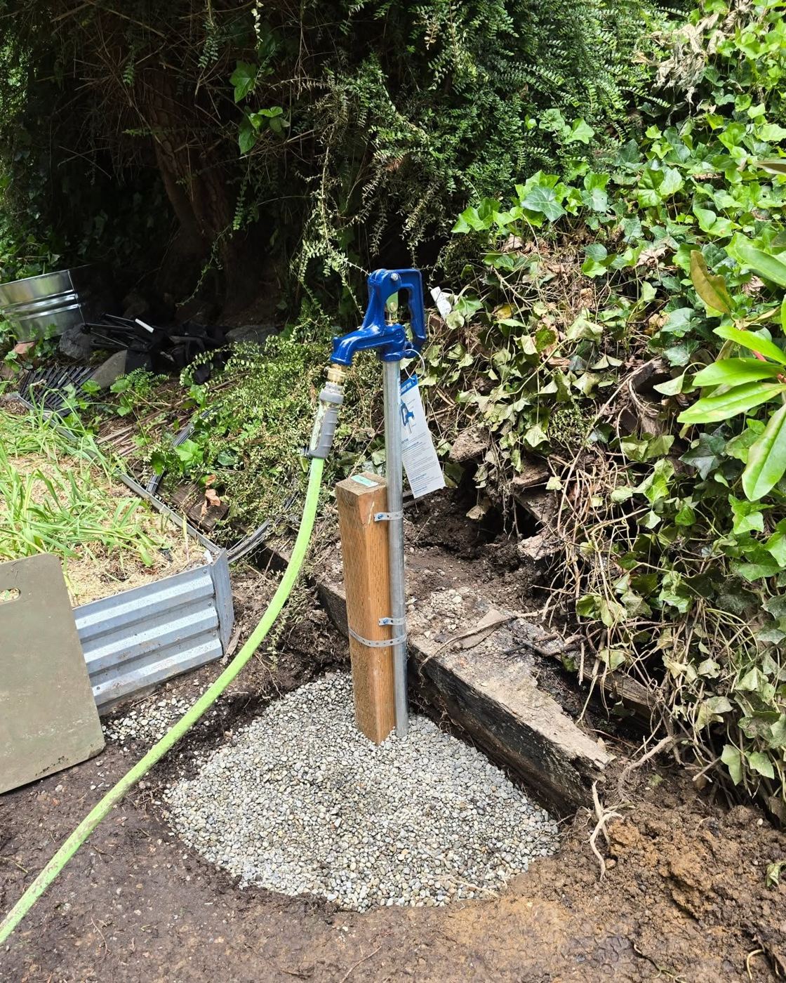 A shooting yard hydrant, replaced the same day